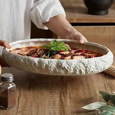 Luxury Textured Ceramic Seafood Platter